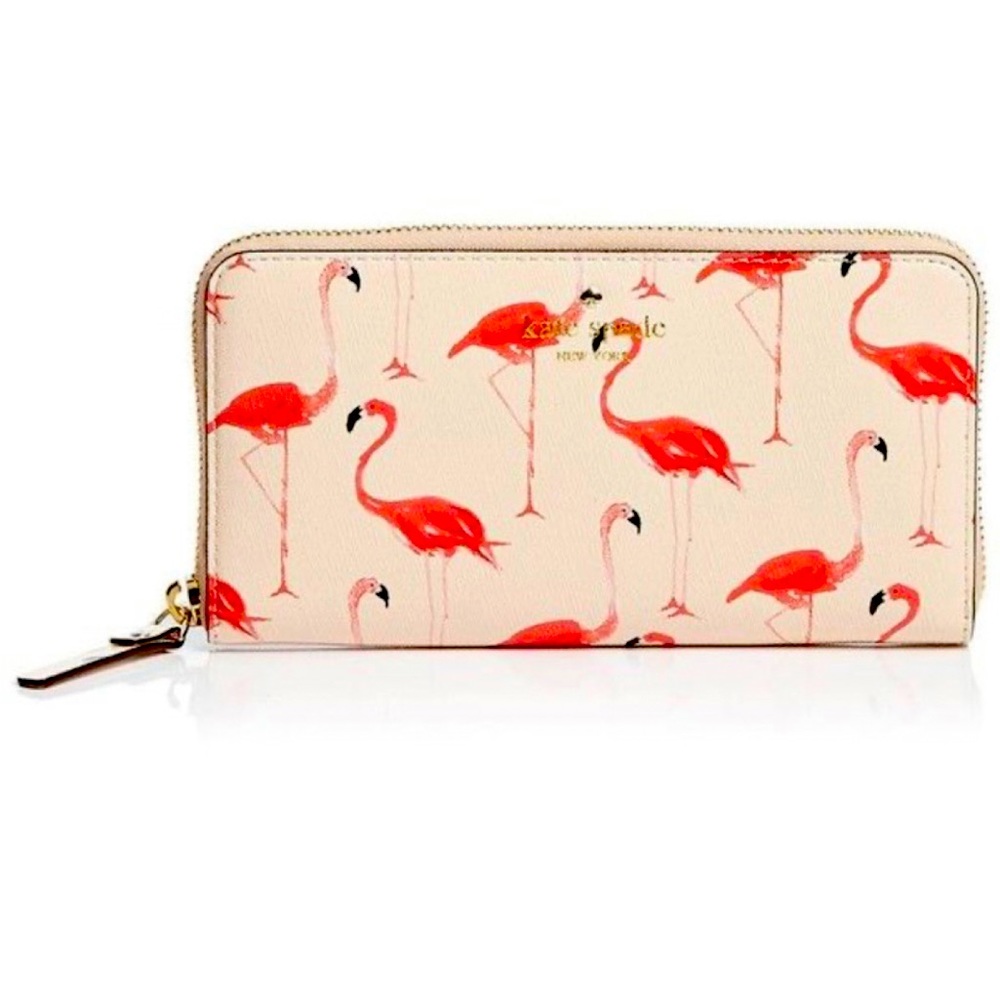 Kate Spade New York Flamingo Printed, Continental Wallet